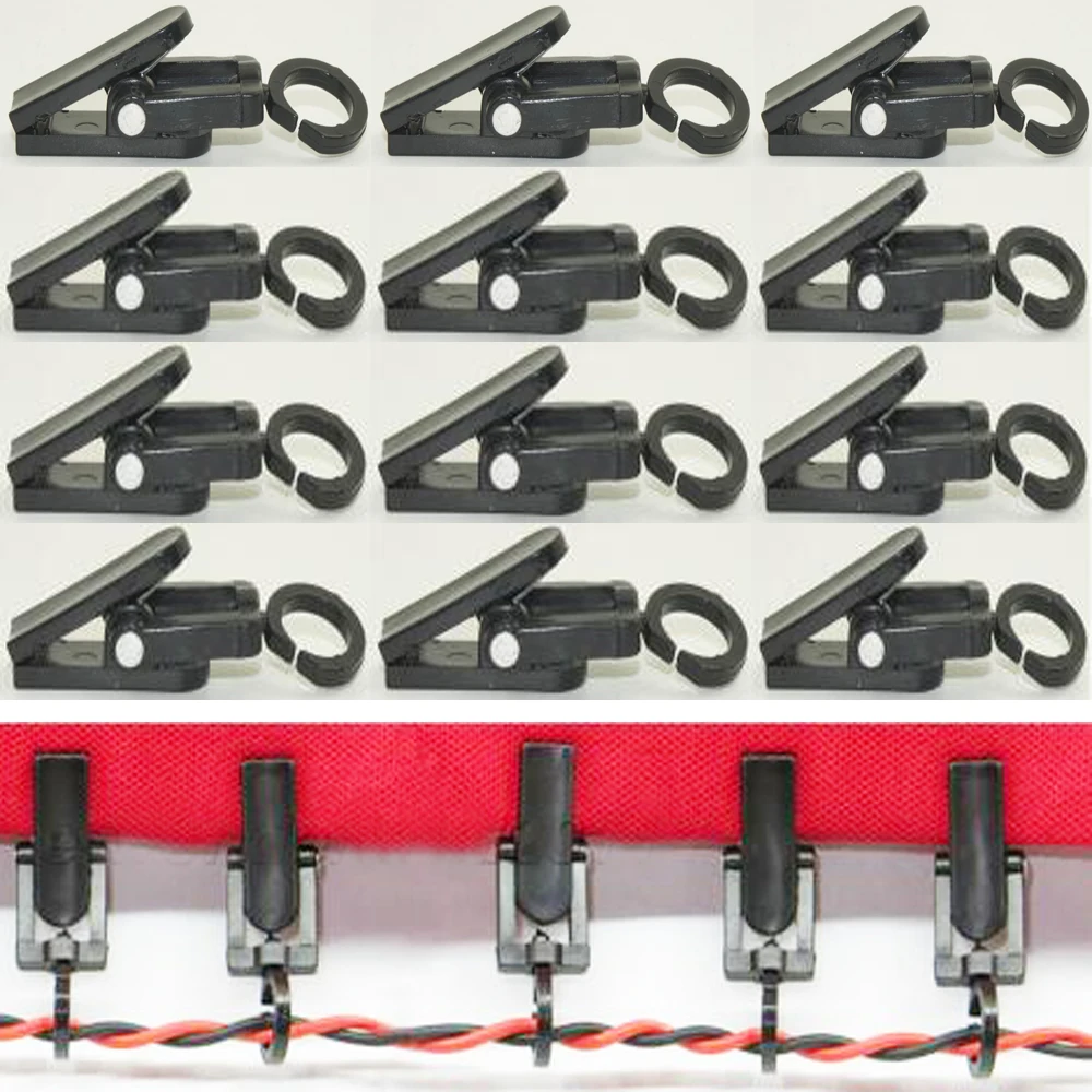 50pcs/lot RV Trailer Party Light Holder Hanger Hook Clip String Awning