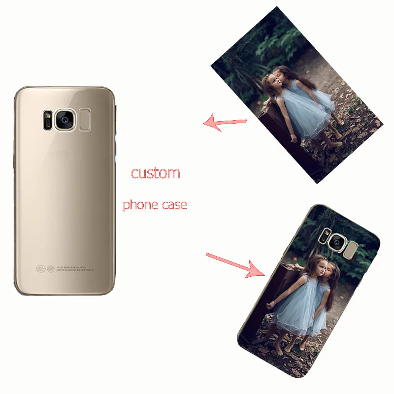 

Custom LOGO Design Phone Cover Customized Printed Phone Cases DIY Gifts for Samsung S6 S7 Edge S8 S9 Plus Note 8 5 4