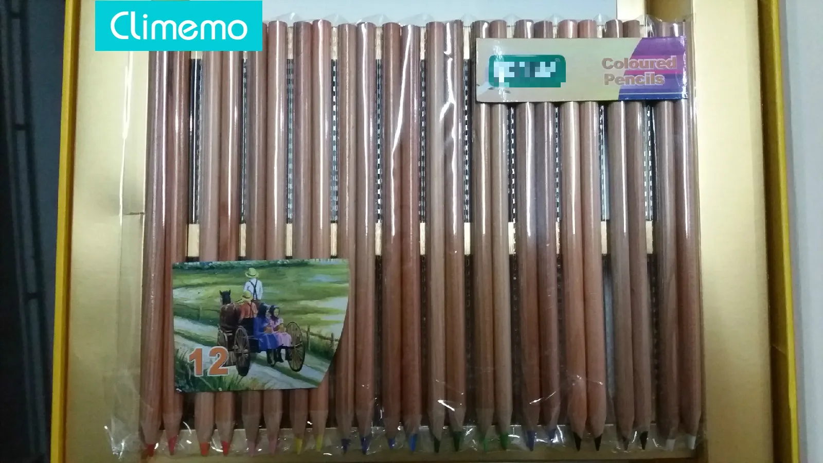 

Climemo Twenty-four 12-colour log colour pencilso write pens and for students stationery for children