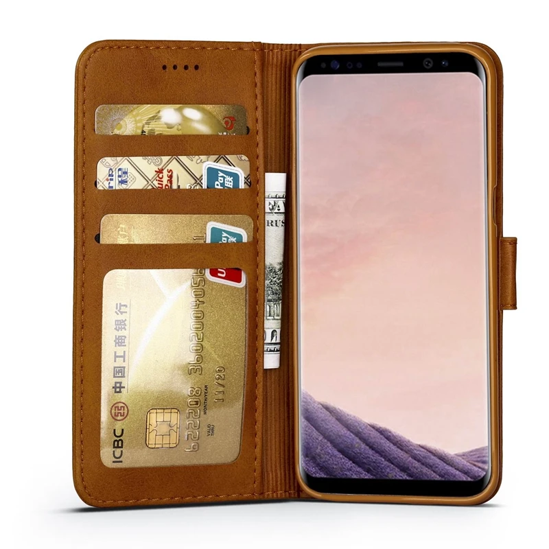Бумажник флип для samsung Galaxy S8 случае Coque samsung Galaxy S8 чехол для Etui samsung S8 S 8 чехол бумажник держатель для карт книги