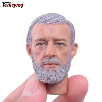 

SO TOYS Custom 1:6 scale head sculpt male Obi-Wan Kenobi Wars Jedi Knight Obi-Wan Carving Model For 12" Hot Toys Star Wars Body