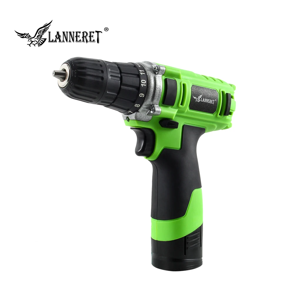 

LANNERET 12V 20N.m Lithium-Ion Cordless Electric Household Wireless Drill/Driver Rechargeable Power Tools&28Piece Accessories