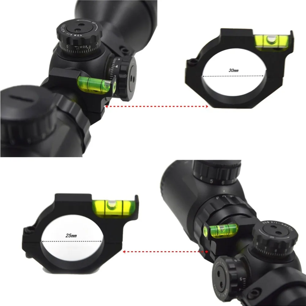 Alloy Rifle Scope Laser Bubble Spirit Level Ring Holder For 25.4mm/30mm Tube Scope Hunting