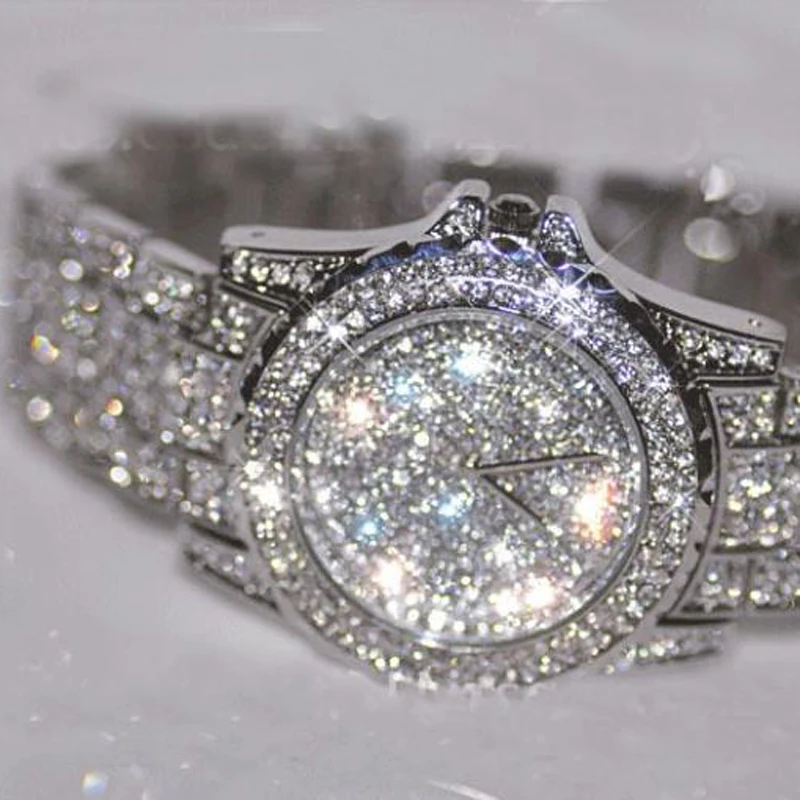 2018 New Luxury women watches bling rhinestone crystal Quartz watches