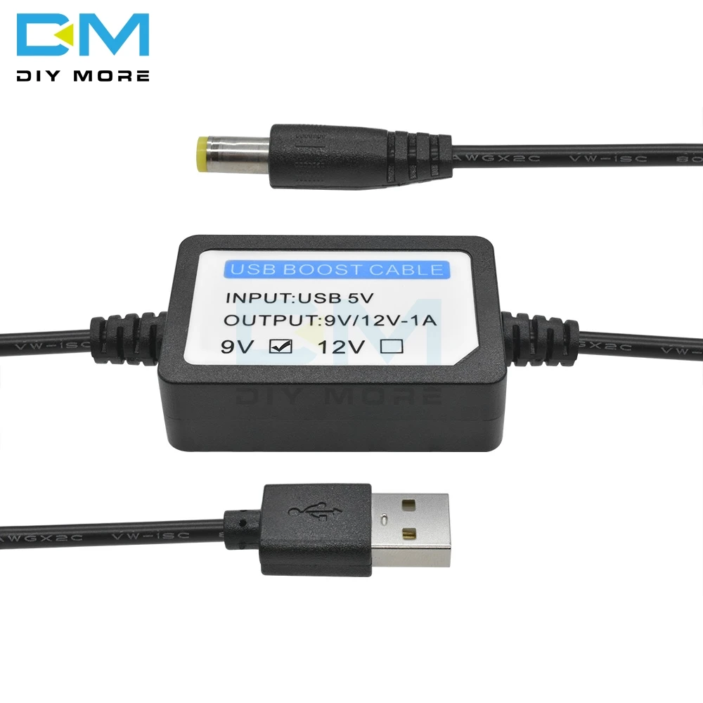 DC 5V to DC 9V/12V 1A USB Charge Power Boost Step Up Cable Step UP USB Converter Adapter Wire Component With Boost Transformer
