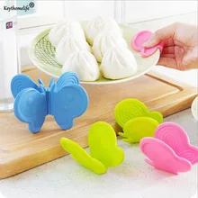 2 шт. Бабочка Дизайн рукавицы для микроволновой печи кухня удобные Изолированные Перчатки Палец Защиты магнит на холодильник HB