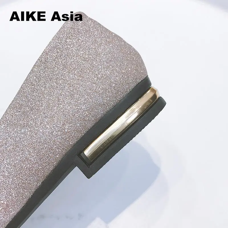 Pointu Paillettes Printemps 2018 Tissu Plates Asie Black D'été Shoessandals Dames Bout Décontracté Aike silver Nouvelles Femmes Chaussures gold Confortable wPO5qR