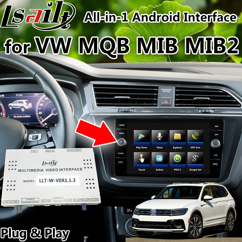 Android 7,1 Android gps навигационная коробка для Volkswagen Golf Passat Skoda MQB MIB MIB2 с carplay, Mirrorlink, youtube