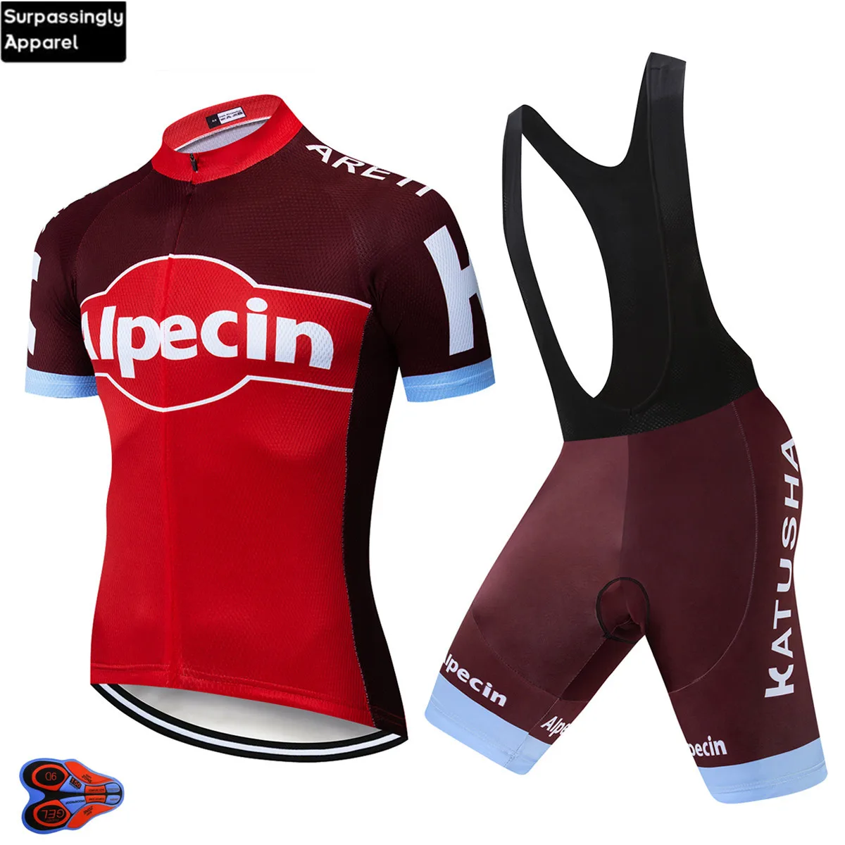 

2019 Pro Men KATUSHA Cycling Jersey Set Breathable MTB Clothes Bicycle Summer Sportswear Bike Jersey Cycling Ropa Ciclismo 9D
