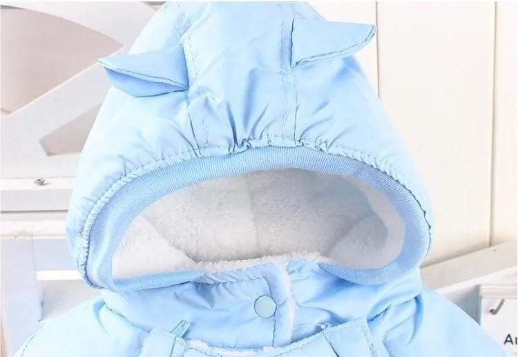 Autumn & Winter Newborn Infant Baby Clothes Fleece Animal Style Clothing Romper Baby Clothes Cotton-padded Overalls CL0437 (4)