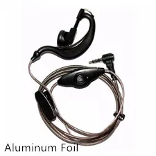 G Shape Earpiece Collar clip PTT Headset with Microphone for Yaesu Vertex Radio VX-6R 7R 6E 7E 120 127 170 177