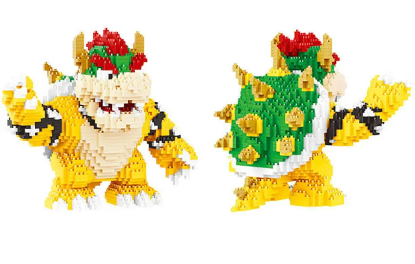 Игра Super Mariing Bowser черепаха Ститч животное 3D модель DIY Алмаз Мини строительные блоки кирпичи игрушка 2300 шт