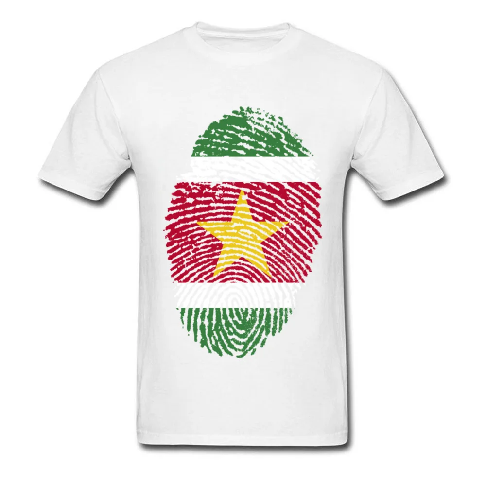 Suriname Flag Fingerprint_white