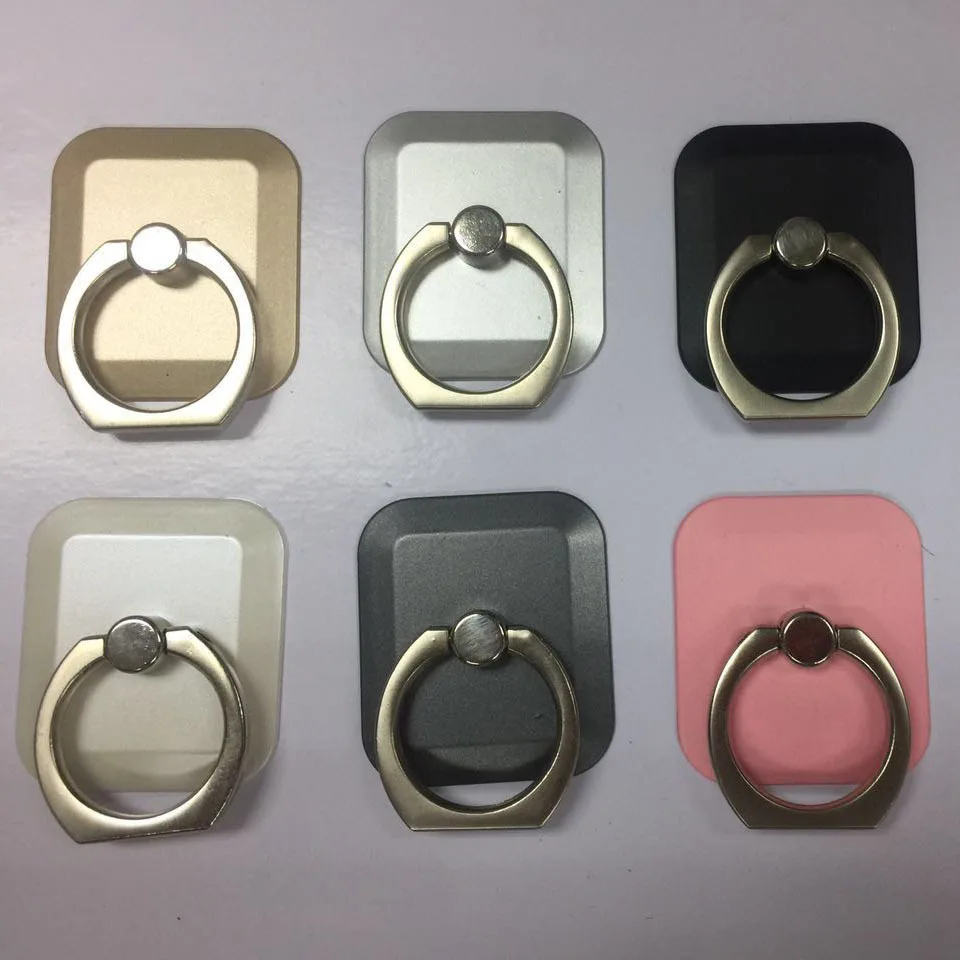 

Fashion 360 Degree Mobile Phone Finger Ring For iPhone 6 7 X Stand Holder For Samsung Huawei Square Holder of Smartphone iPad