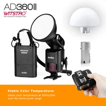 

Godox AD360 II Witstro AD360II-C TTL On/Off-Camera Flash Speedlite for Canon DSLR Cameras PB960 Battery Pack+X1 Wireless Trigger