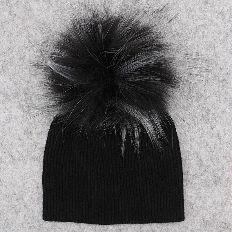 pompom novas meninas meninos crianças macio bonito lã skully chapéus