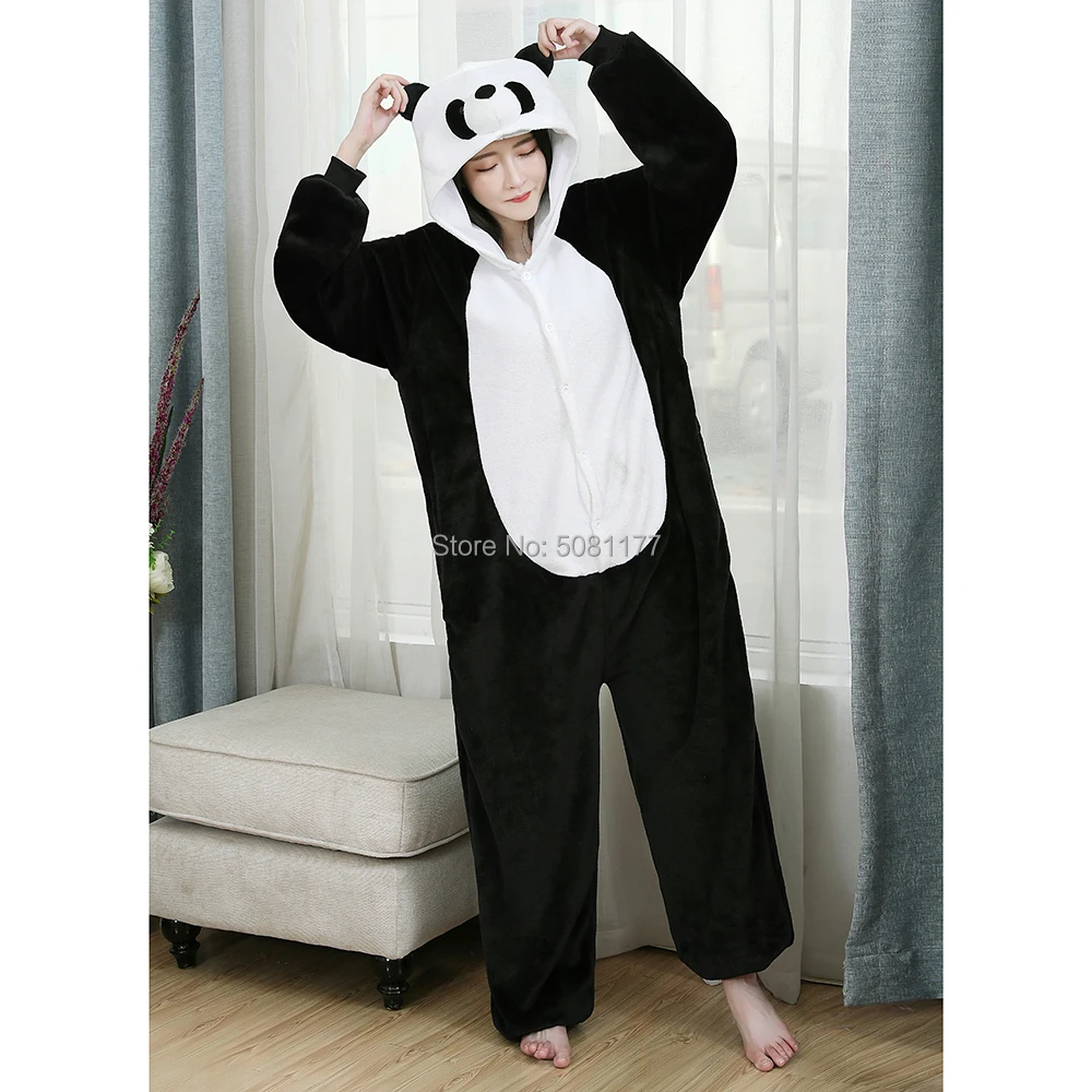 

Unisex Adult Cartoon Anime Onesie Pajamas Panda Animal Kigurumi Onesies Cosplay Cotumes Sleepwear Halloween Jumpsuit