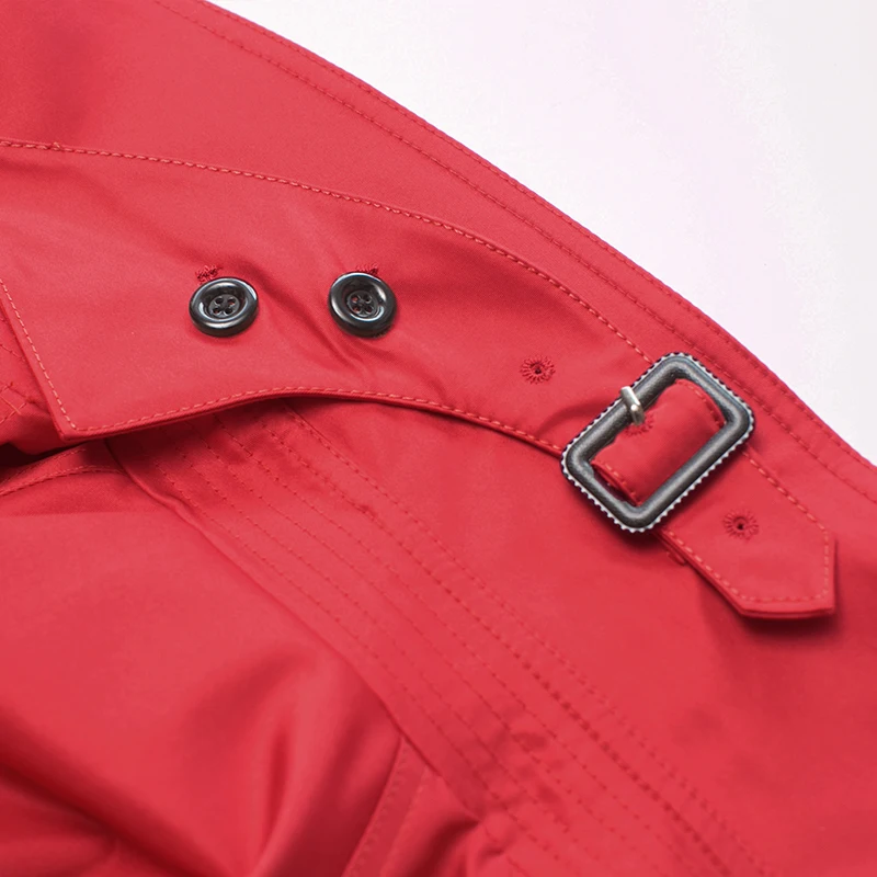 CHAOJUE Брендовое пальто для женщин с длинным рукавом двубортное пальто размера плюс Красное женское роскошное бушлат для жены подарок