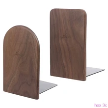 Настольный органайзер из орехового дерева для офиса и дома, концы книг, подставка, держатель, полка