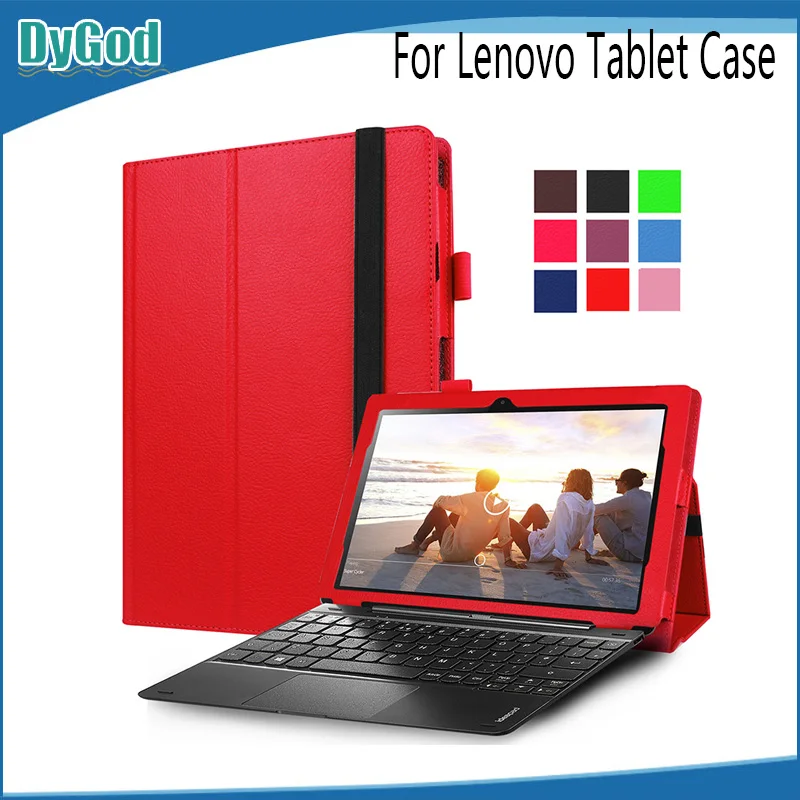 

10.1 Inch For Lenovo miix 310 210 miix 320-10ICR Smart Tablet Leather Case Magnetic Silk Texture Slip-resistant Protective Cover