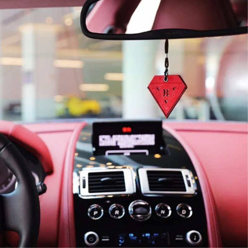 

Car lanyard rearview mirror pendant blessing bag car hanging ornaments triangle character bag personality pendant security