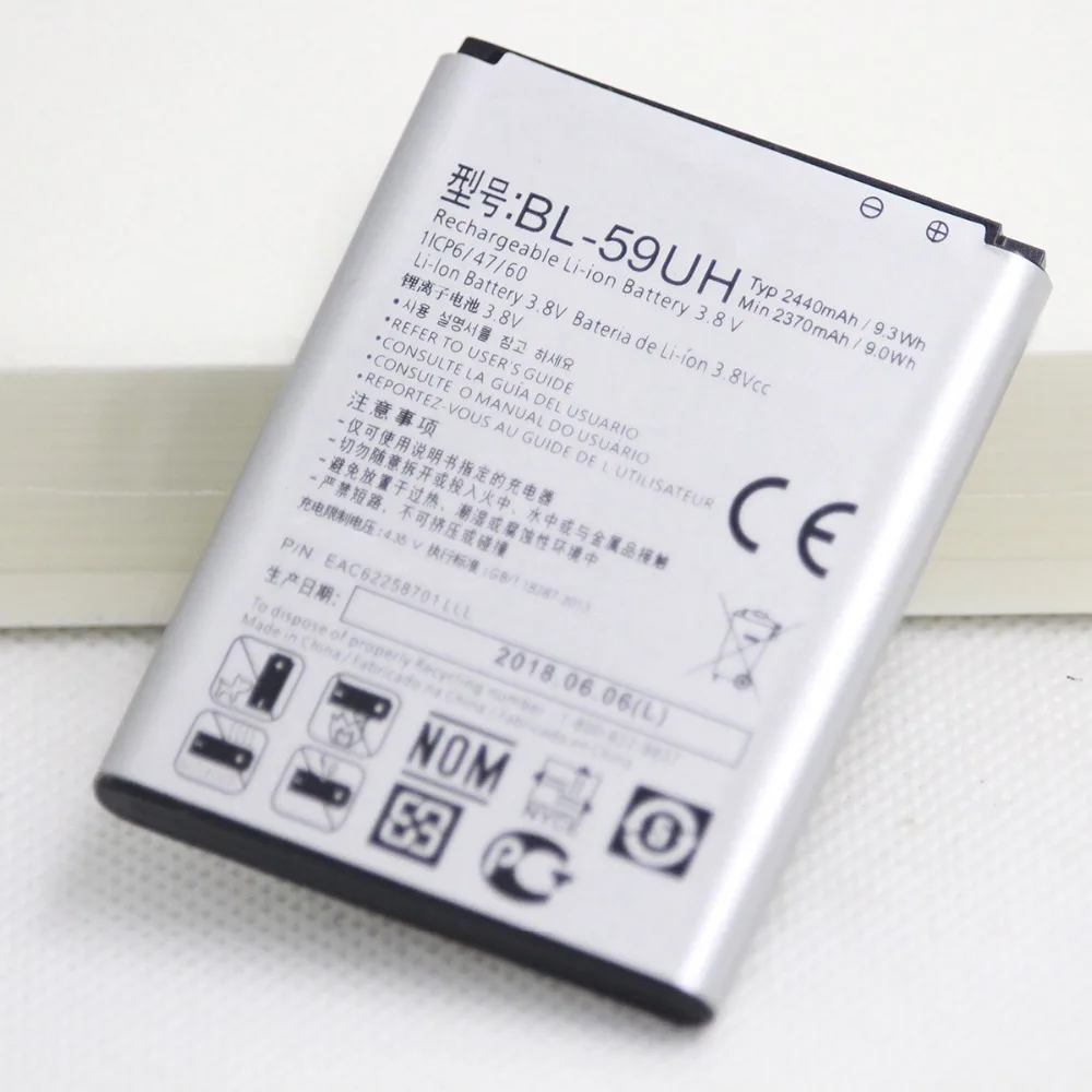ISUNOO 2 шт./лот мобильного телефона Батарея BL-59UH для LG Optimus G2 мини D618 D620 D620R D620K D410 D315 F70 литиевые батареи телефона
