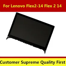 Сменный ЖК-дисплей для lenovo Flex 2-14, сенсорный ЖК-дисплей в сборе, рамка Flex2-14 1920X1080 1366X768