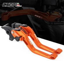 For KTM RC RC125 RC200 RC390 125 200 390 2014 2015 2016-2019 Motorcycle Adjustable Folding Extendable Brake Clutch Lever LOGO RC For KTM RC RC125 RC200 RC390 125 200 390 2014 2015 2016-2019 Motorcycle Adjustable Folding Extendable Brake Clutch Lever LOGO RC