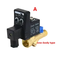 1/2 AC220V DC24V AC110V DC12V электрический таймер Автоматический водяной клапан электромагнитный электронный сливной клапан для воздушного компрессора конденсат