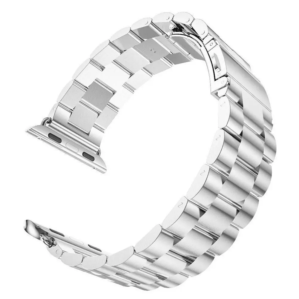 Practical New Replacement Stainless Steel Strap Band Clasp for Apple Watch