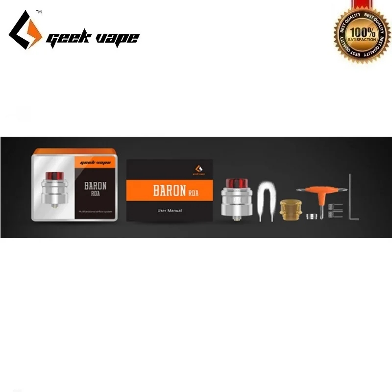 Geekvape Baron Squonk RDA Vape Tank 24 мм fit 510 поток коробка мод Vs Drop Dead электронные сигареты