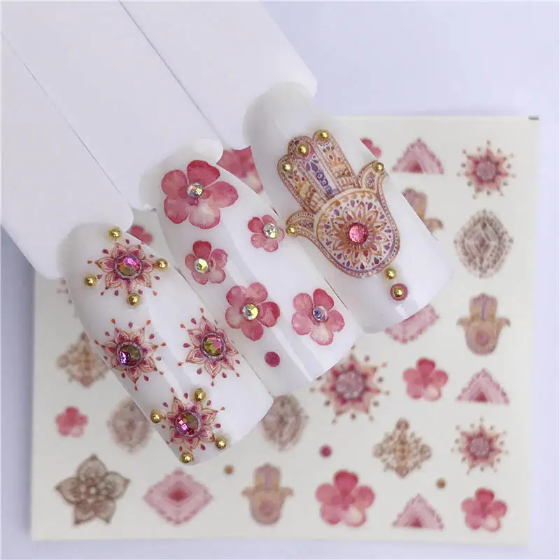 

Summer Series Nail Water Decals Pink Flow Fruit Pattern Tranfer Sticker Flamingo Pineapple Mermaid Nail Art Decoration