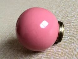 

Pink Kitchen Cabinet Knobs / Dresser Drawer Pulls Knob Handles Bronze Ceramic Knobs  / Porcelain Door Knob Handle Hardware