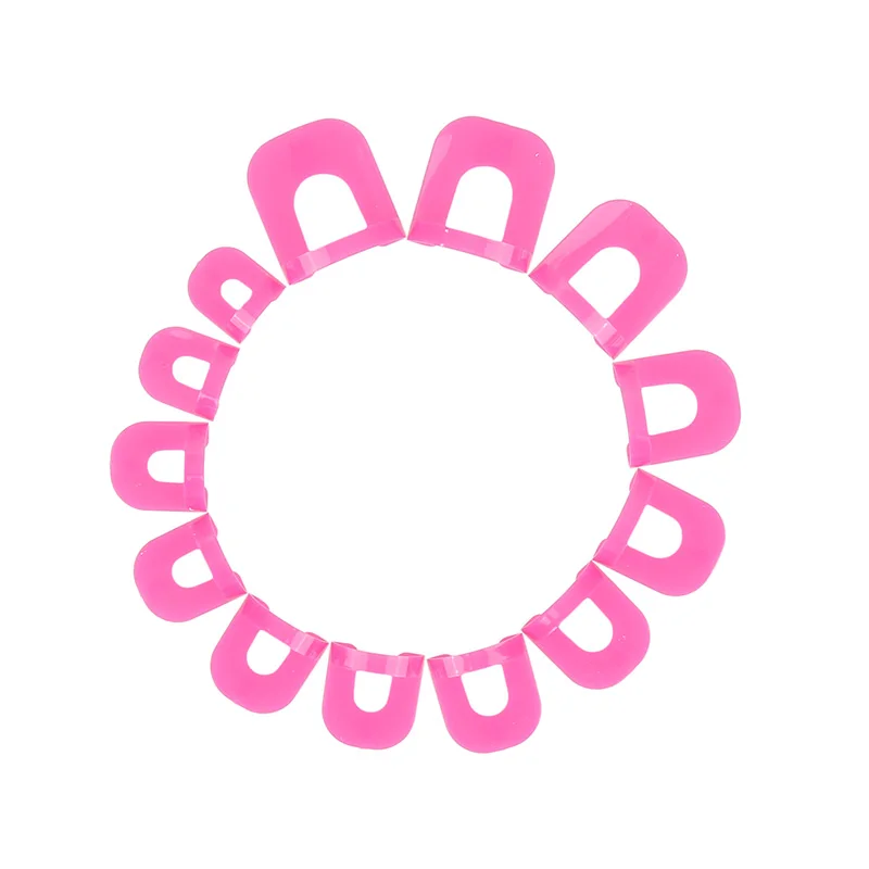 ELECOOL 26pcs Manicure Nail Gel Model Nail Clip Edge Polish Glue Overflow Prevent Tool Nail Art too
