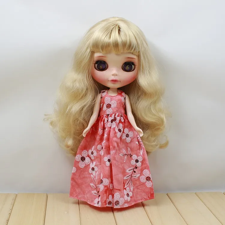 Neo Blythe Doll Retro Spring Floral Dress 3