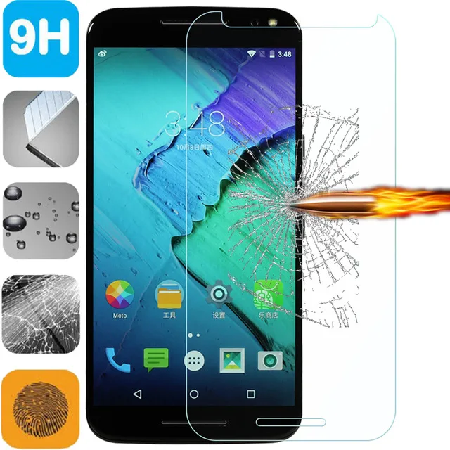 

2.5D Tempered Glass For Motorola MOTO X Style Screen Protector Film For MOTO XT1570 XT1572 XT1575 9H Protective Glass