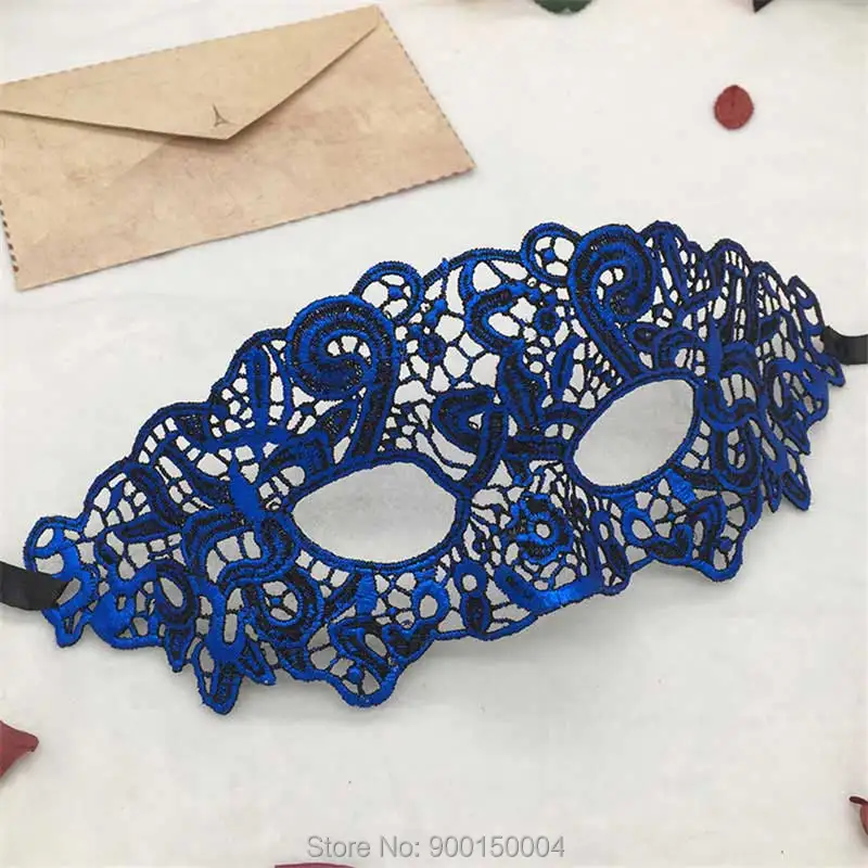 1pc Blue Sexy Lady Lace Mask Eye Mask For Masquerade Party Halloween Party Fancy Drop shipping  (36)