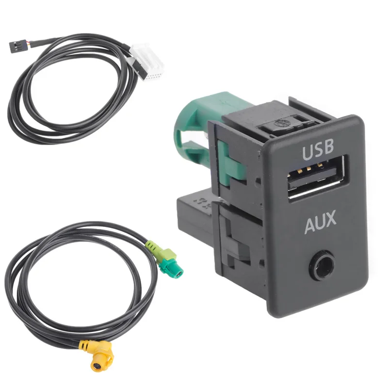 AUX USB кабель RCD510 + 310 300 RNS315 подходит для VW MK6 Golf Jetta CC PASSAT B6 B7 Прямая