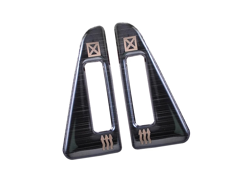 

Black titanium wire drawing stainless steel air conditioning cover trim 2pcs for Chevrolet 2011~2018 Captiva accessories