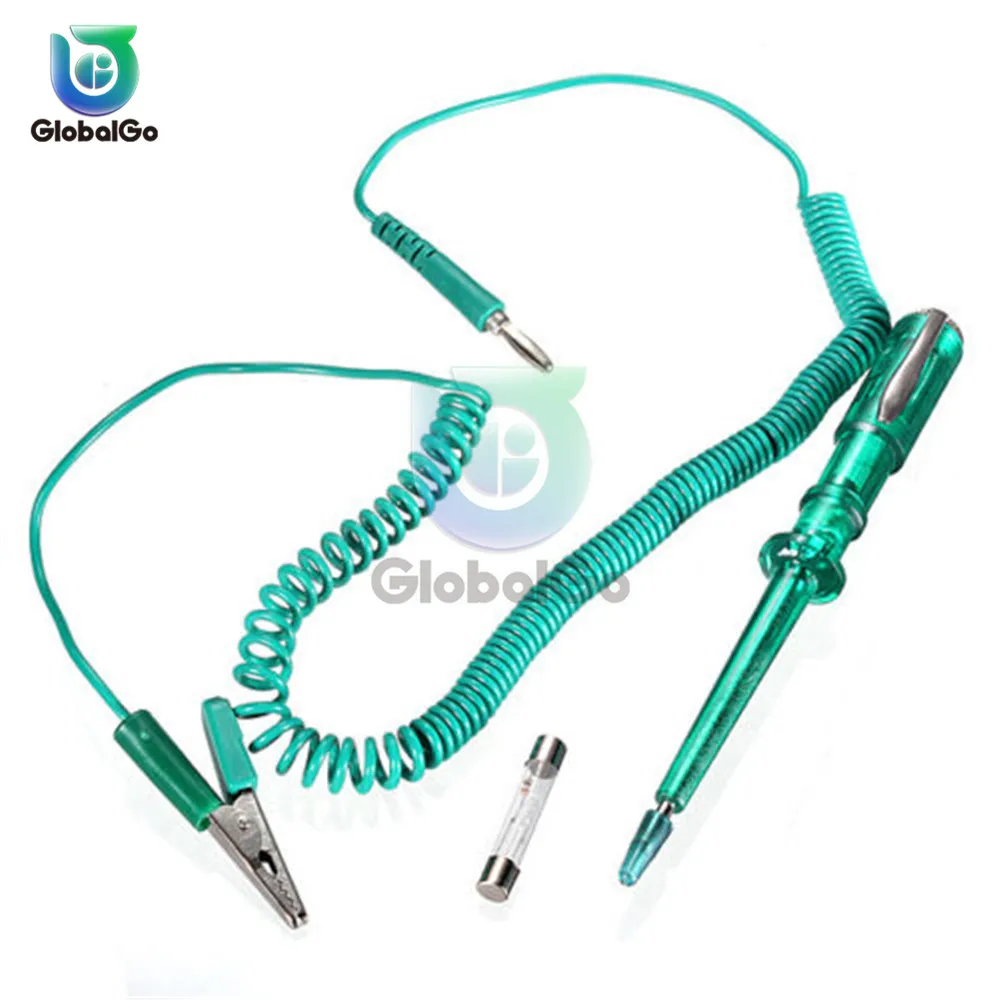 

DC 6V12V 24V Auto Car Electrical Circuit Voltage Tester Test Pen with Alligator Clip Wire Truck Motorcycle Car Fuse Detector