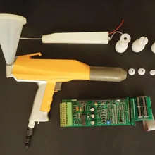 Весь набор ручного порошкового покрытия экспериментальный тестовый станок с электростатическое напыление пистолет