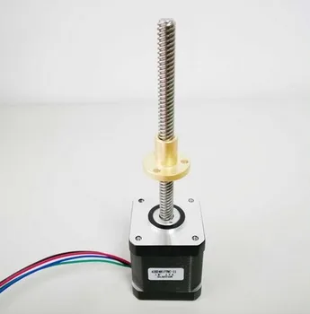 

4-lead NEMA 17 External T8 Linear Stepper Screw Motor 2 Step 110 mm Length Lead Nema17 48 mm Bodies