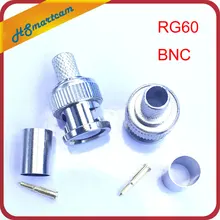 New 2PCS GR60 BNC COMPRESSION CONNECTOR for RG60 CABLE COAX CCTV FITTING COAXIAL MALE For CATV / Home Theater / Boadband Cabling