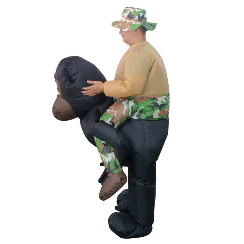Chimpanzee Inflatable Cosplay Costumes Ride-on Animal Novelty Toys Horse Riding Fun Plaything Christmas Carnival Party Dress UP Chimpanzee Inflatable Cosplay Costumes Ride-on Animal Novelty Toys Horse Riding Fun Plaything Christmas Carnival Party Dress UP