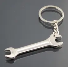 Creative Tool Model Wrench Spanner Key Chain Ring Keyring Metal Keychain Gift