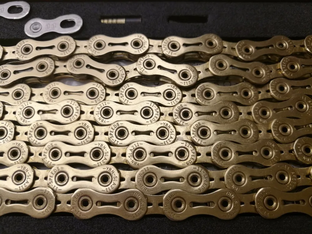 YBN SLA211 титановая 11 скоростная велосипедная цепь в коробке для SHIMANO SRAM