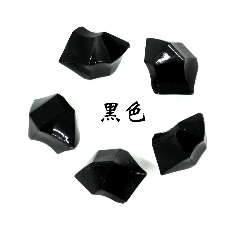 

Free Shipping NEW 20PCS Acrylic Crystal Diamond Pawn Irregular Stone Light Black Color Game Pieces For Board Game Accessories