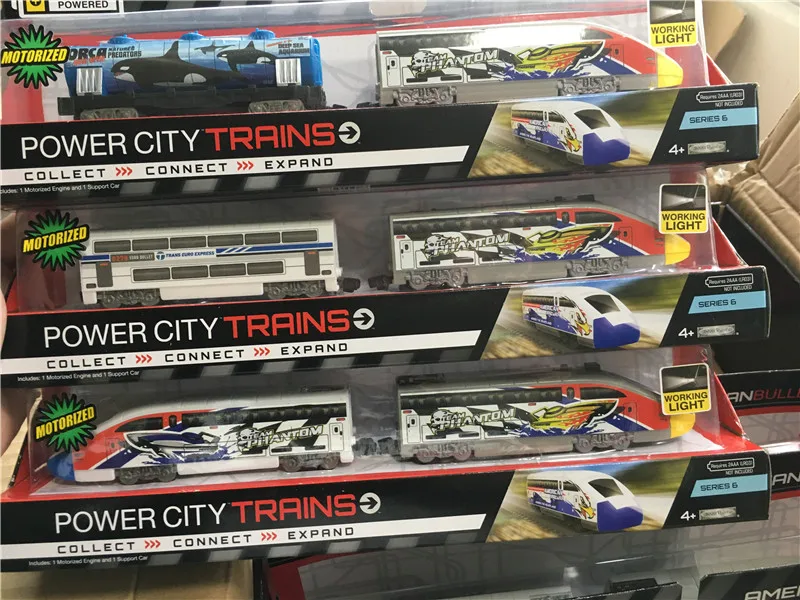 Brand New Jakks Pacific Power City Trains 30cm Motorised Engine Electric Toy Trains Random Sending