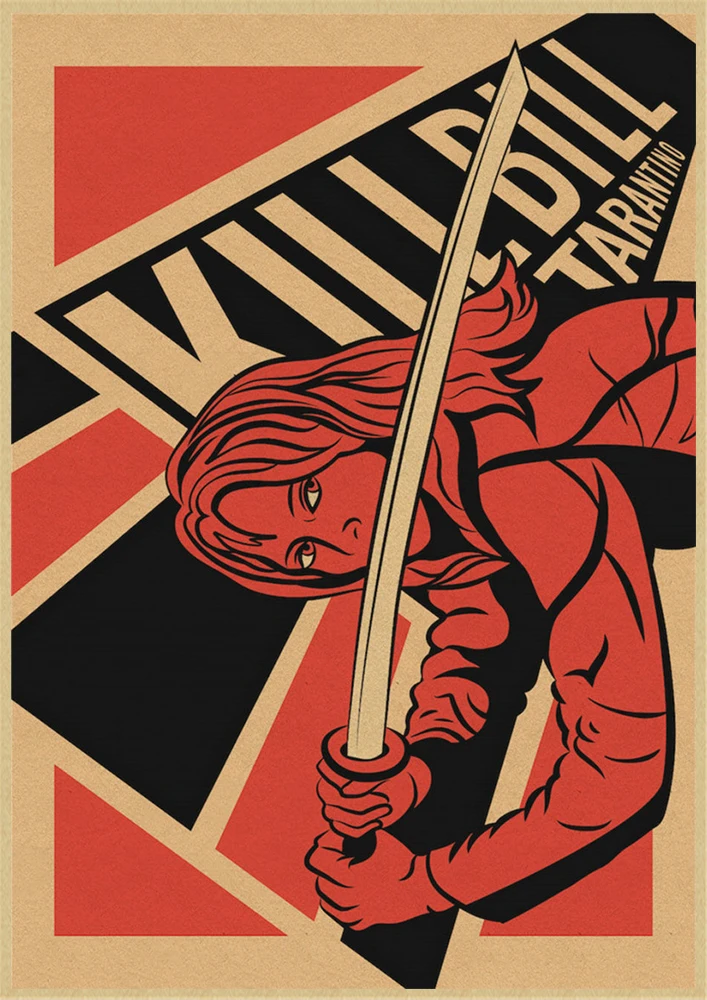 Kill Bill Vol.1 классический Квентин фильм крафт-бумага постер для бара/Кафе Ретро плакат декоративной живописи