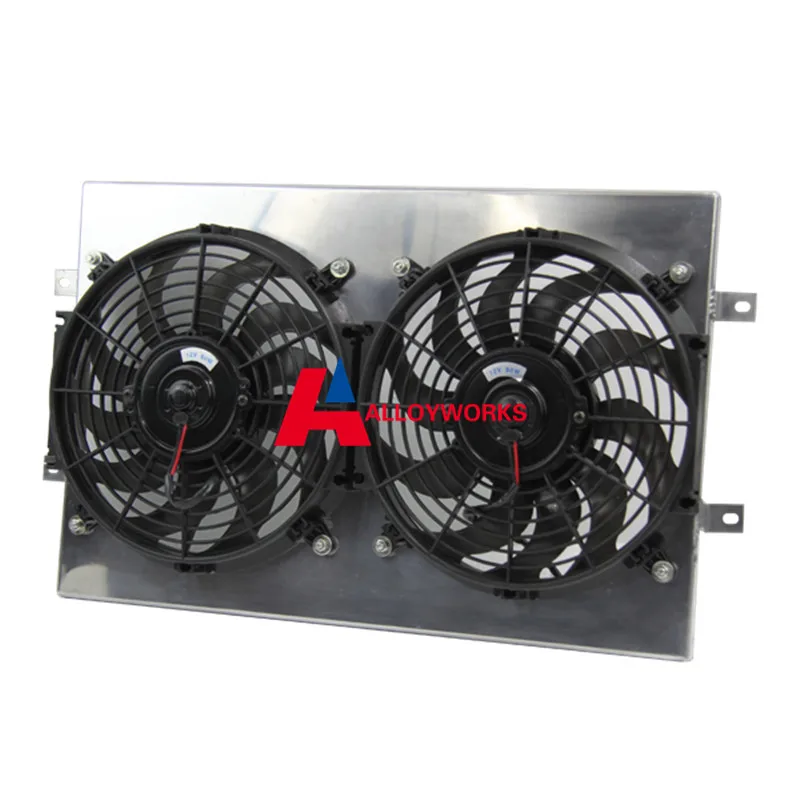 US SALE Aluminum Radiator SHROUD FANS FOR 1972 1986 JEEP CJ CJ5 CJ6 CJ7
